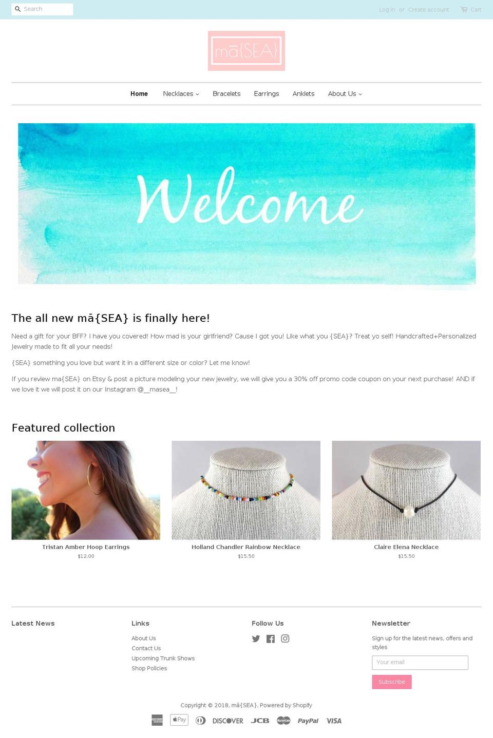 maseaco.com — Shopify storefront screenshot