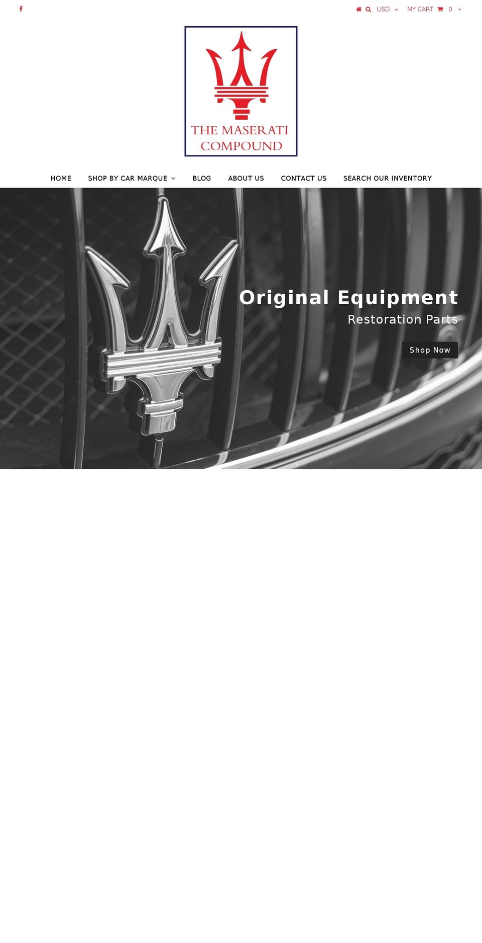 maseraticompound.com shopify website screenshot