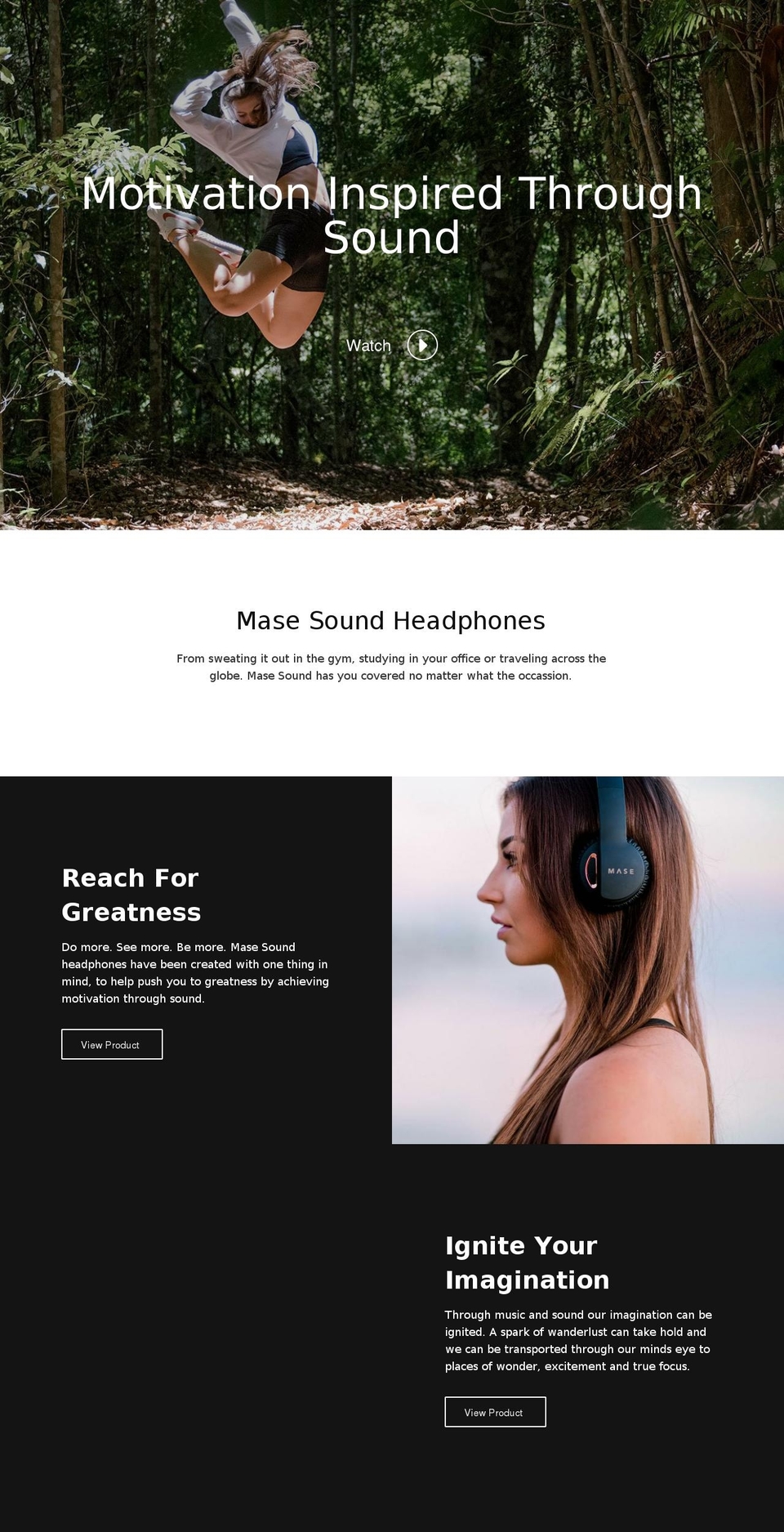 masesound.com — Shopify storefront screenshot