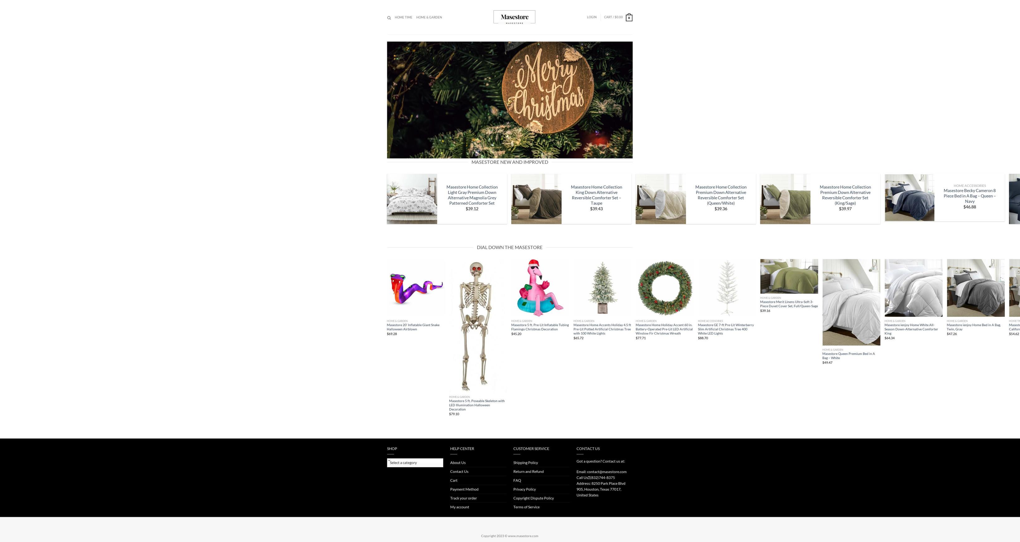 masestore.com — Shopify storefront screenshot
