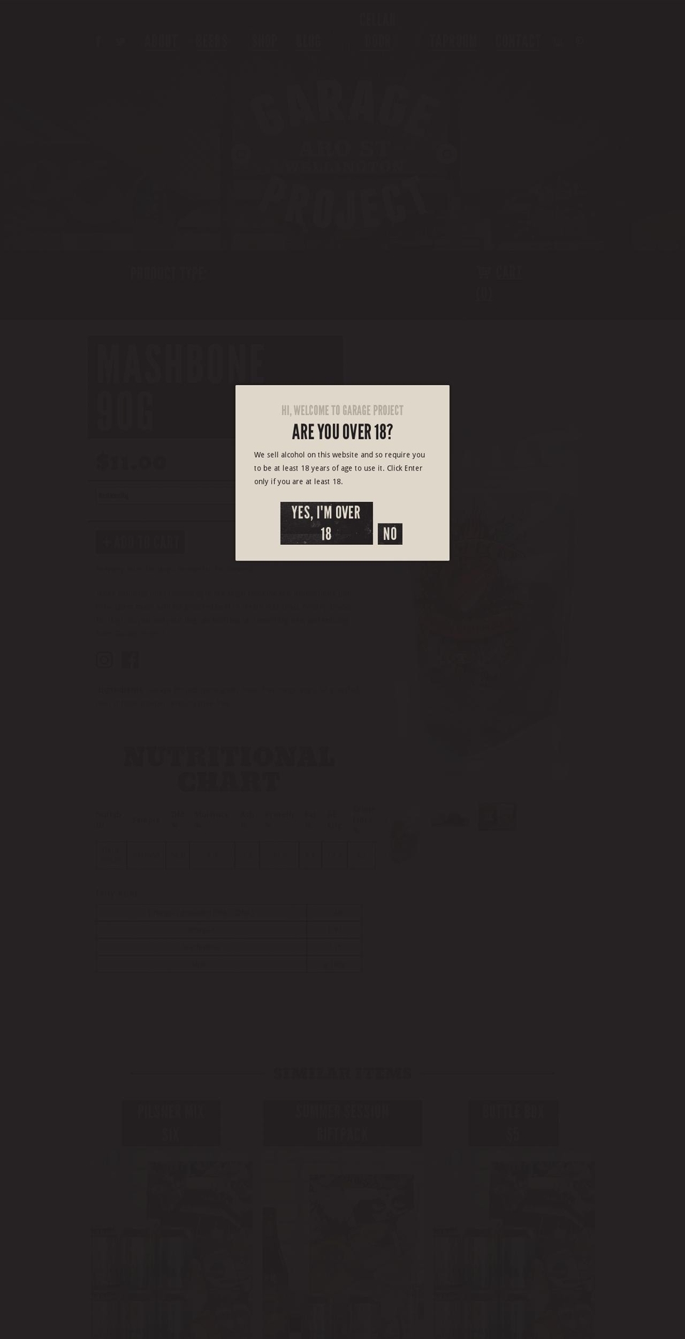 mashbone.net shopify website screenshot