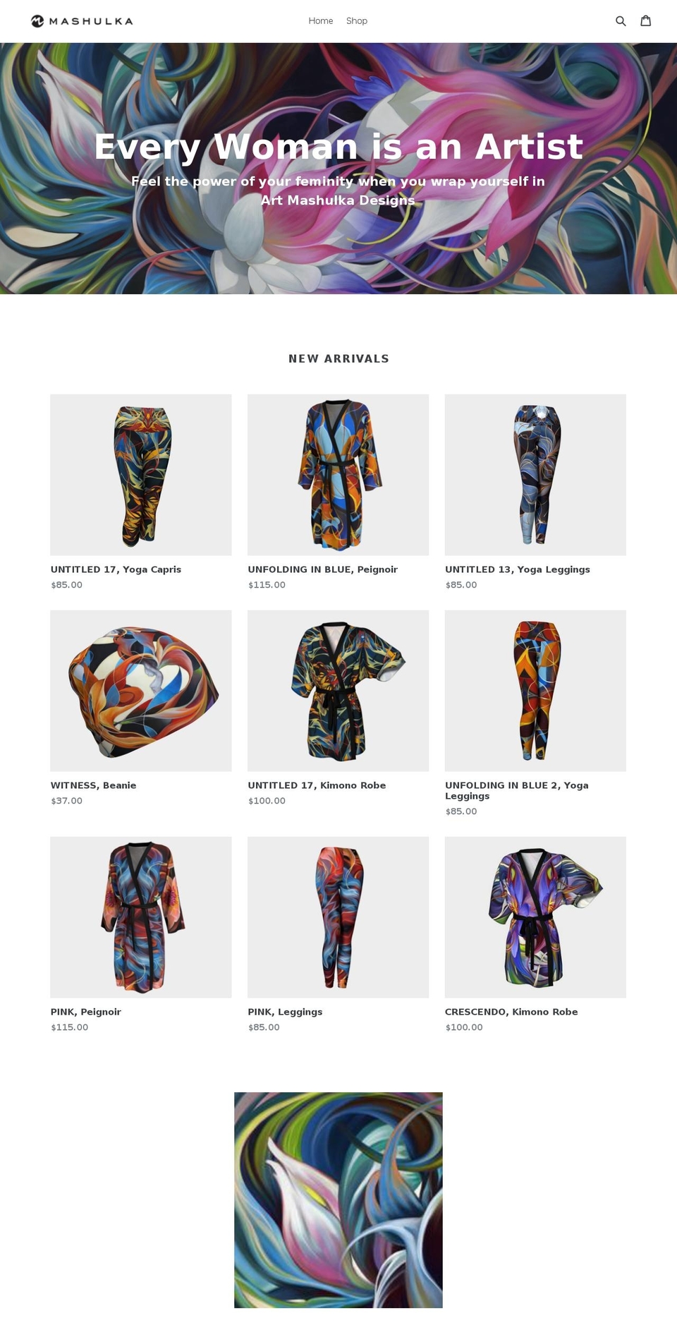mashulka.com — Shopify storefront screenshot