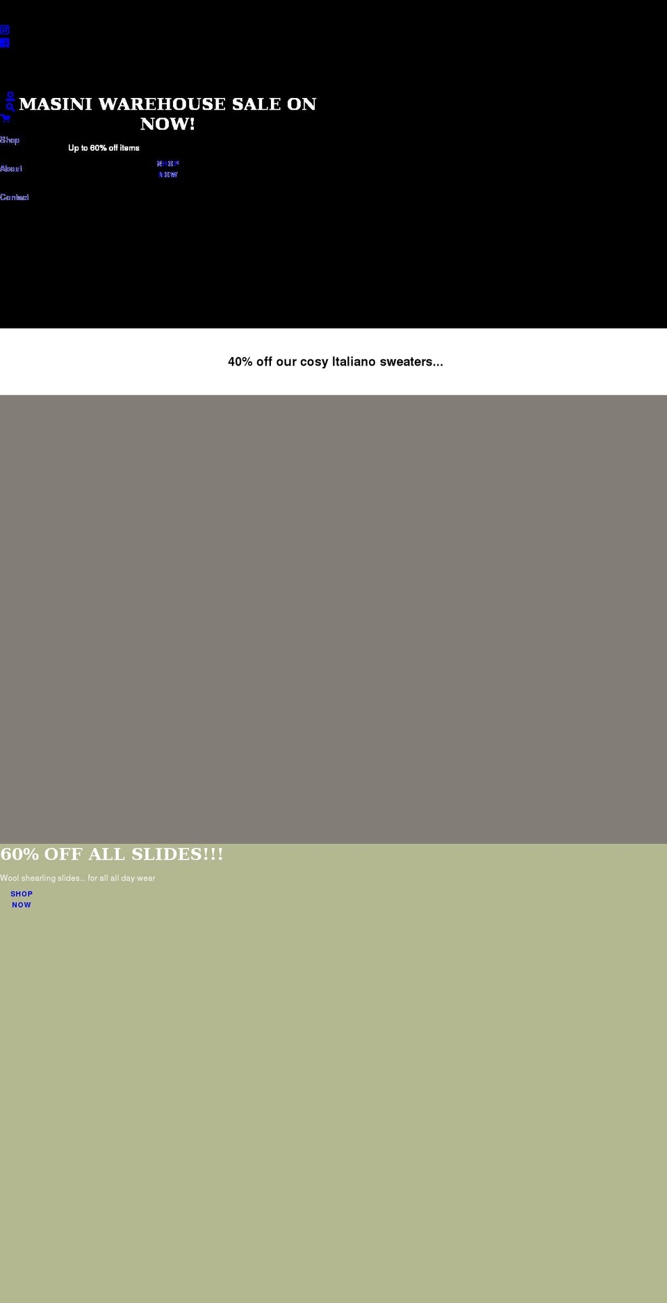 masinistore.com shopify website screenshot