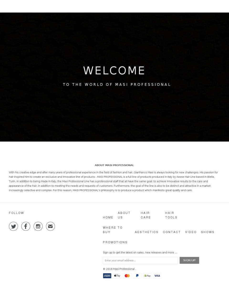 masiprofessional.com — Shopify storefront screenshot