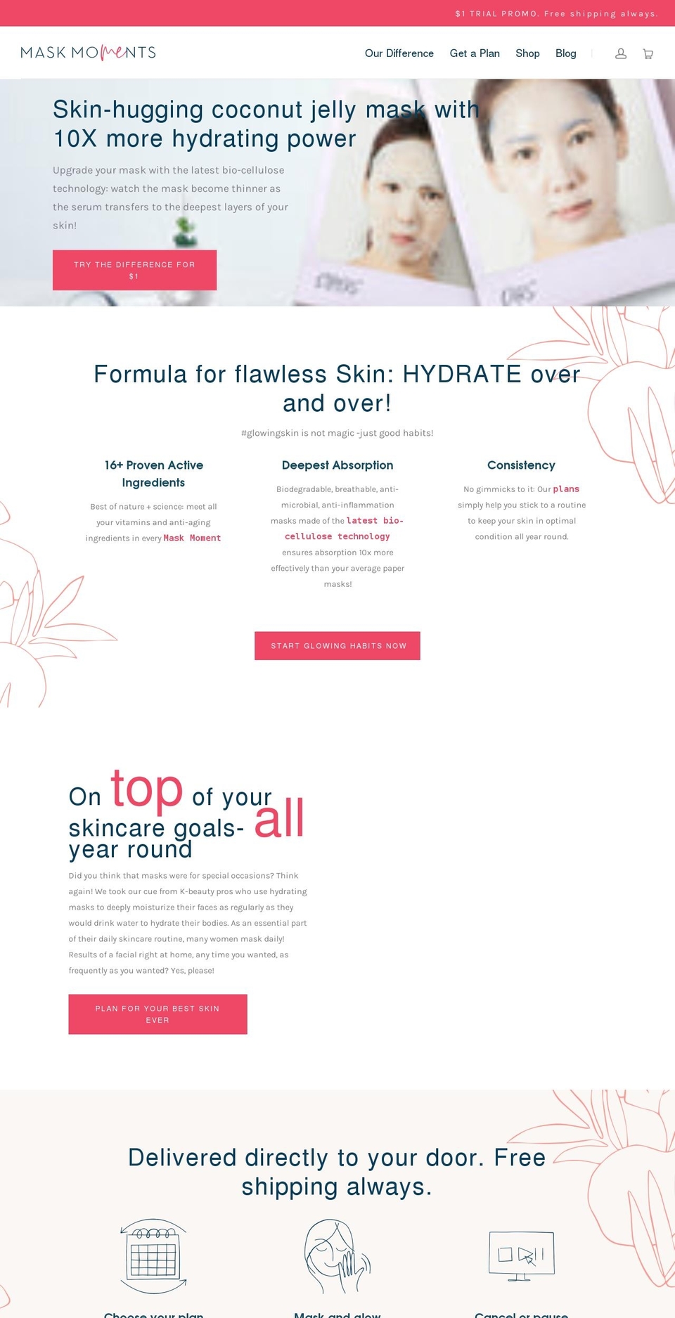maskmoments.com — Shopify storefront screenshot