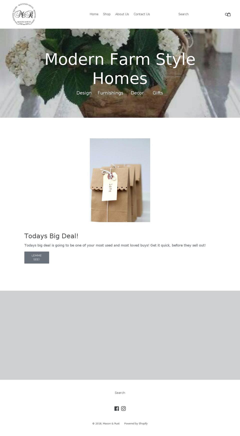 masonandrust.com shopify website screenshot