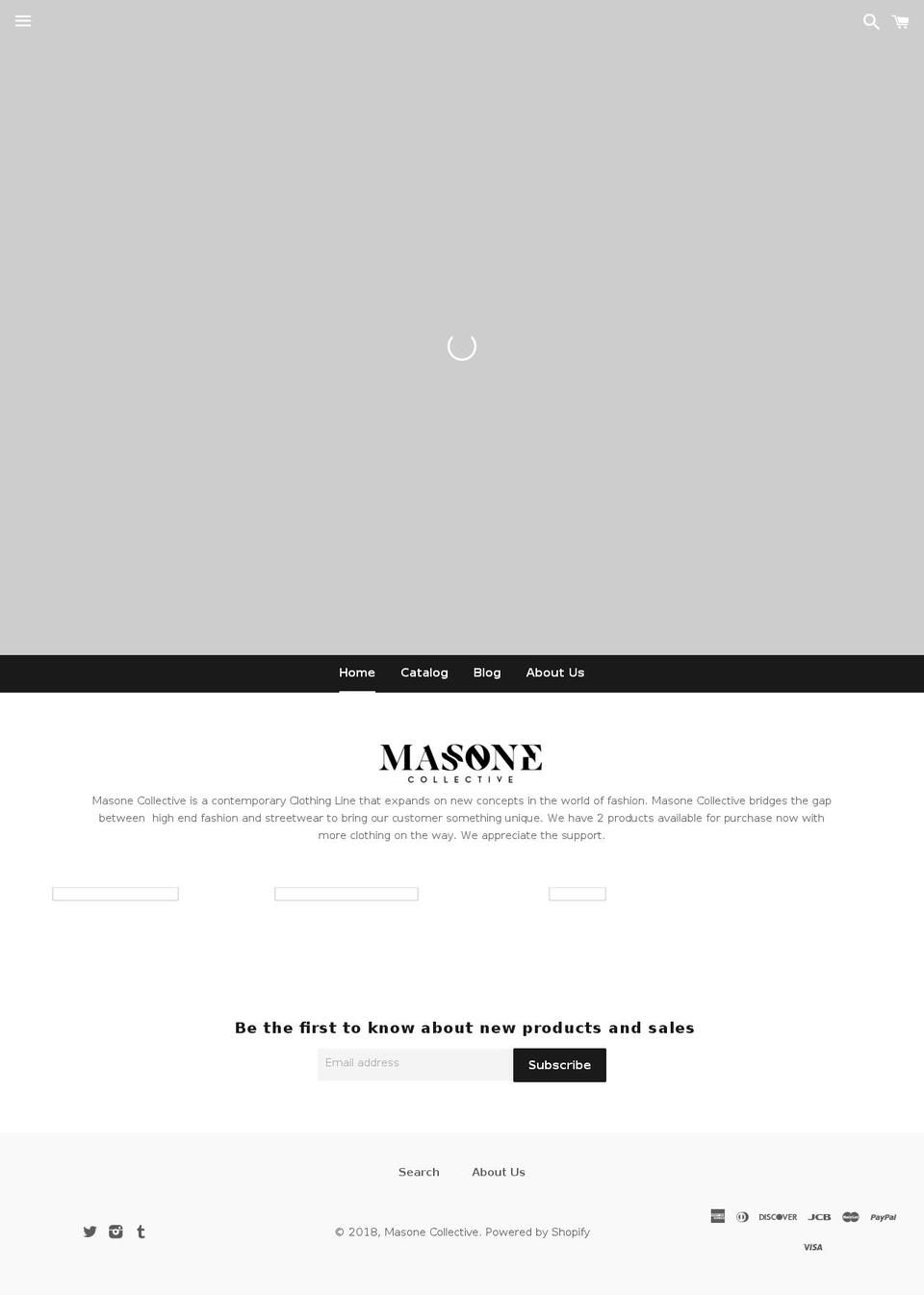 masonecollective.com shopify website screenshot