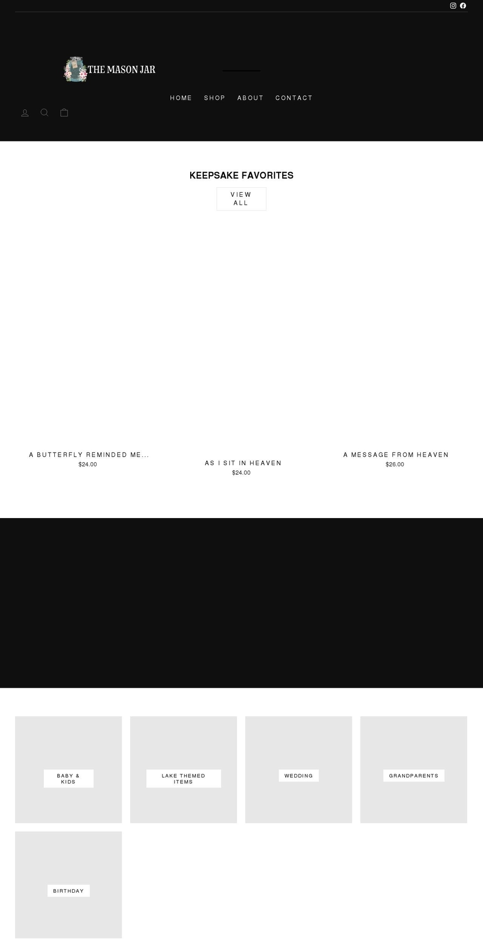 masonjarclayton.com shopify website screenshot