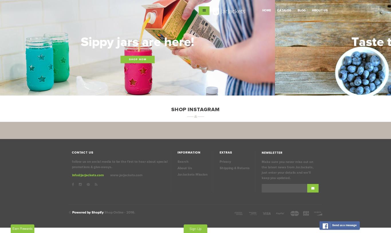 home2 Shopify theme site example masonjarjackets.com