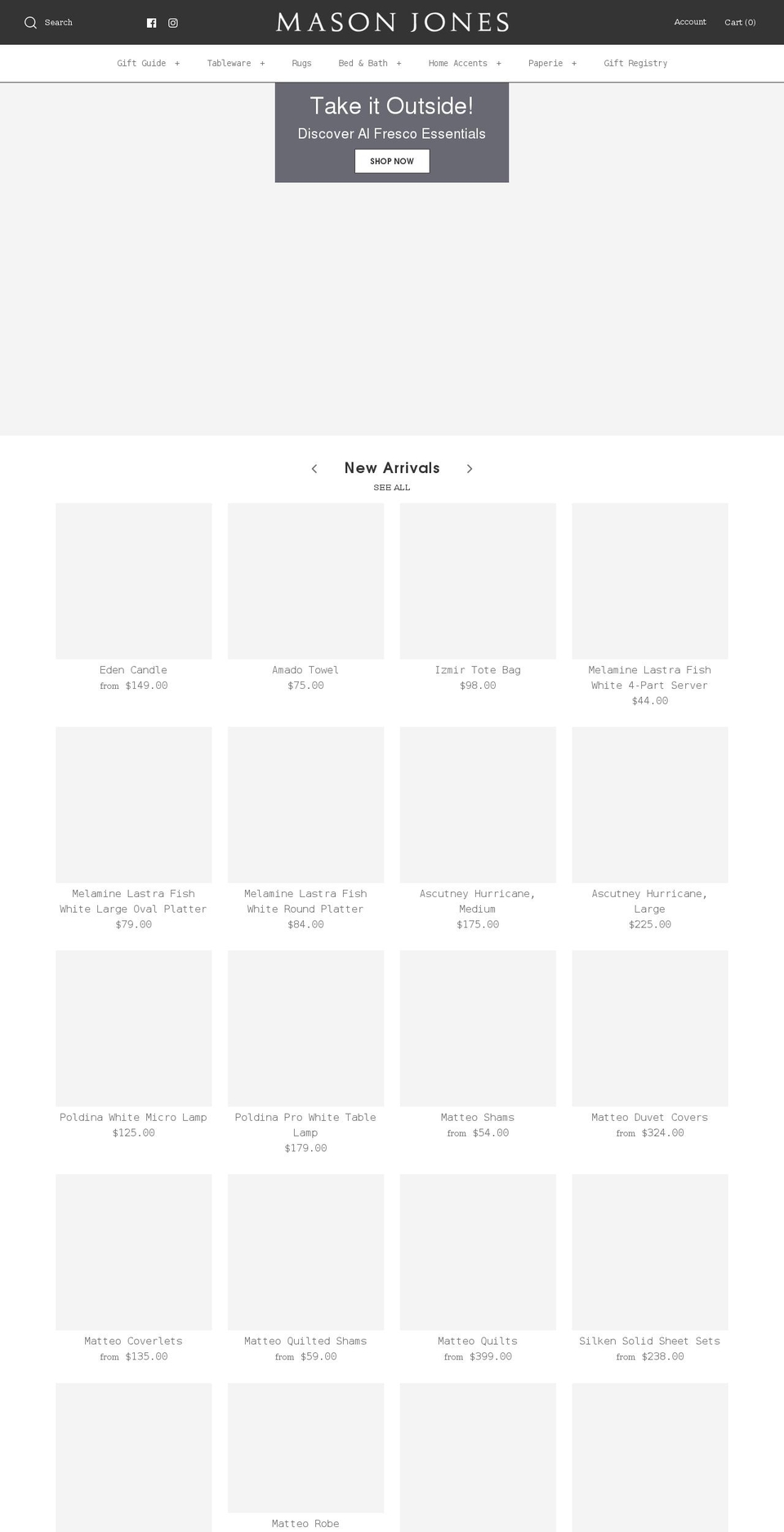 masonjonesshops.com shopify website screenshot