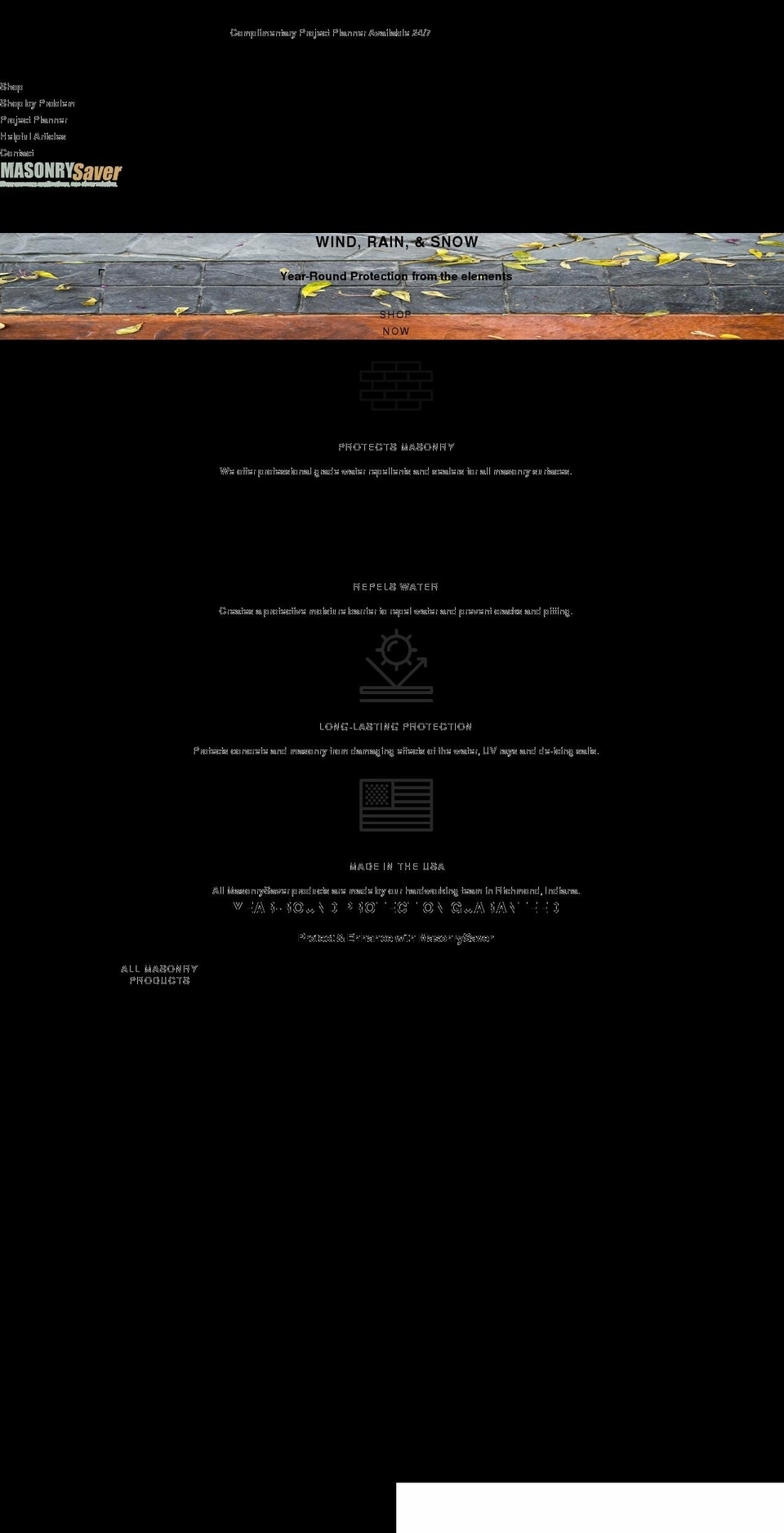 masonrysaver.com shopify website screenshot