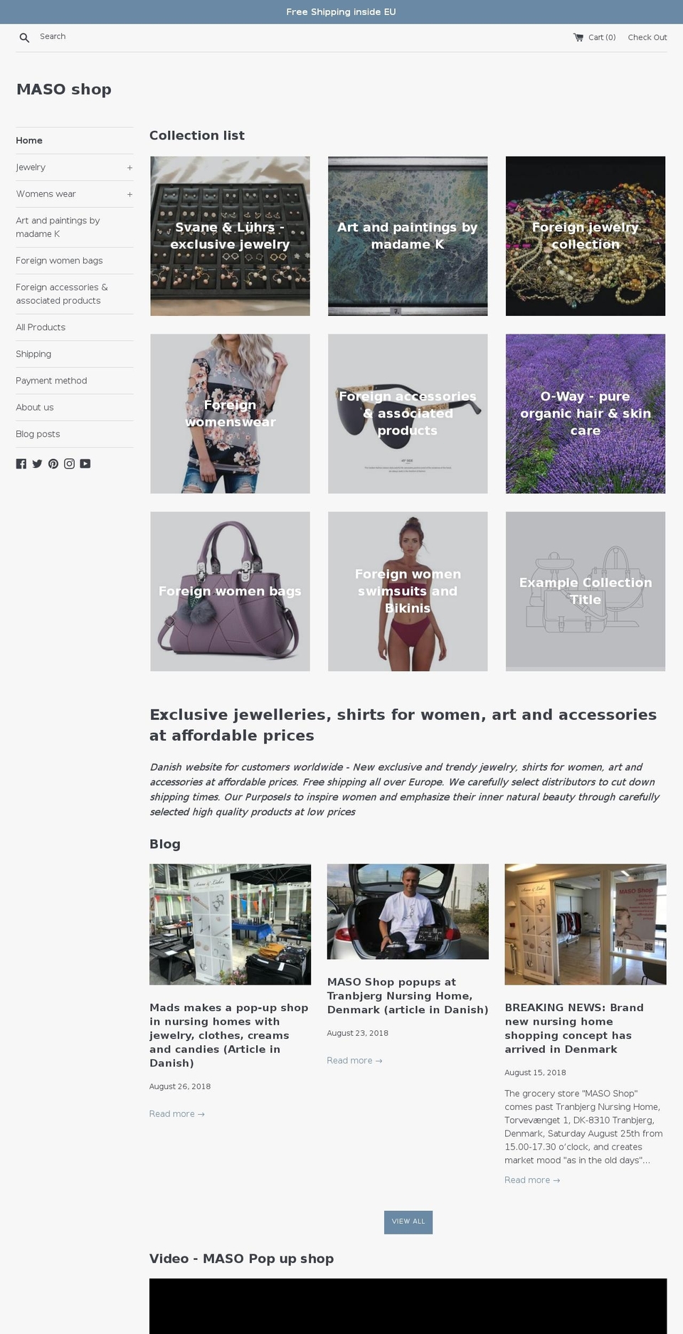masoshop.com — Shopify storefront screenshot