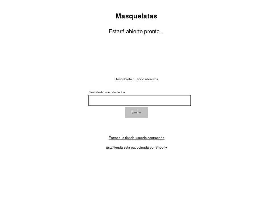 masquelatas.es shopify website screenshot