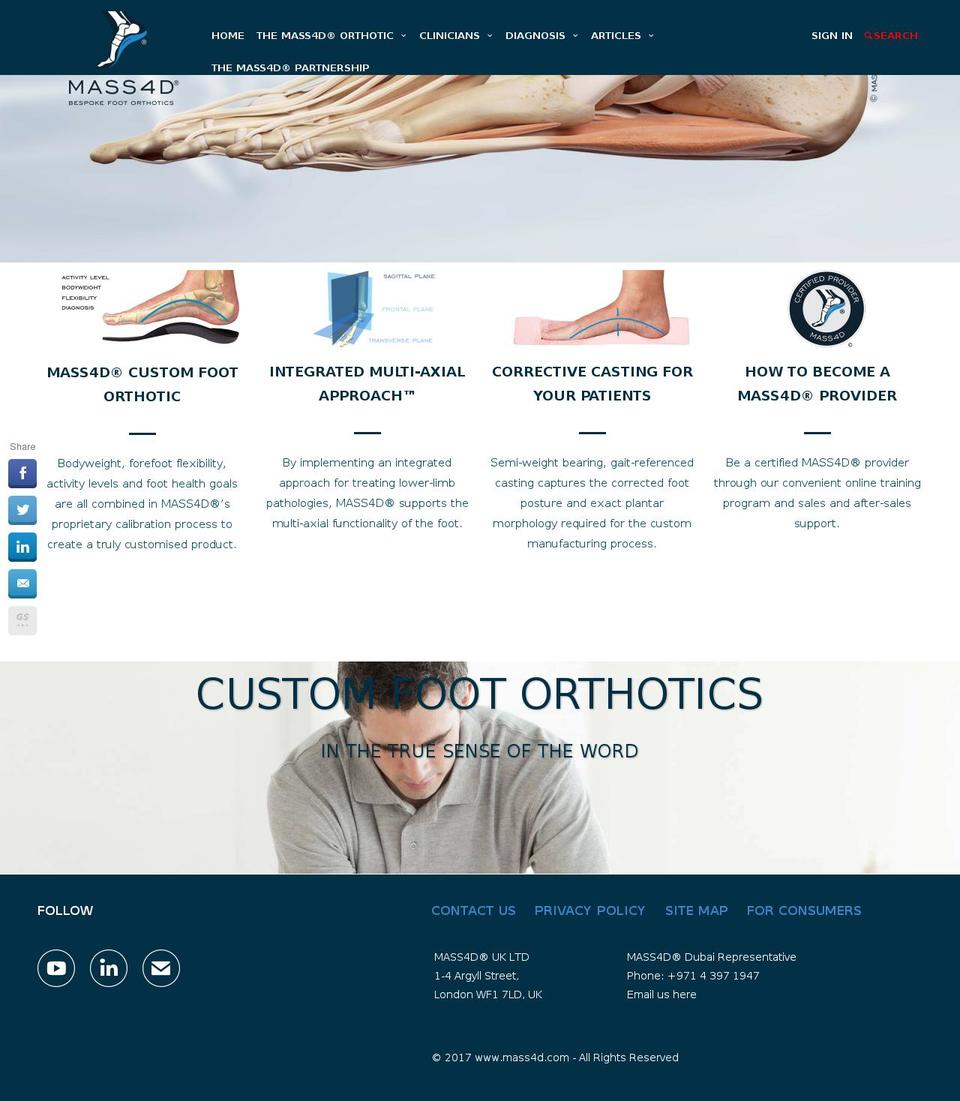 mass4d.com shopify website screenshot