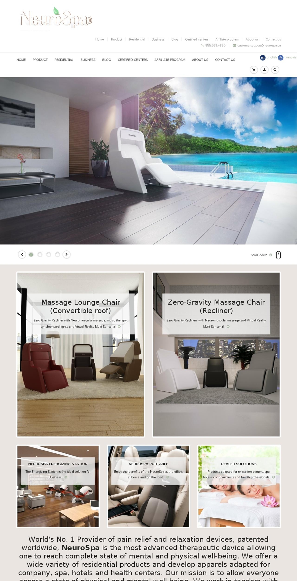 massagechair.deals shopify website screenshot