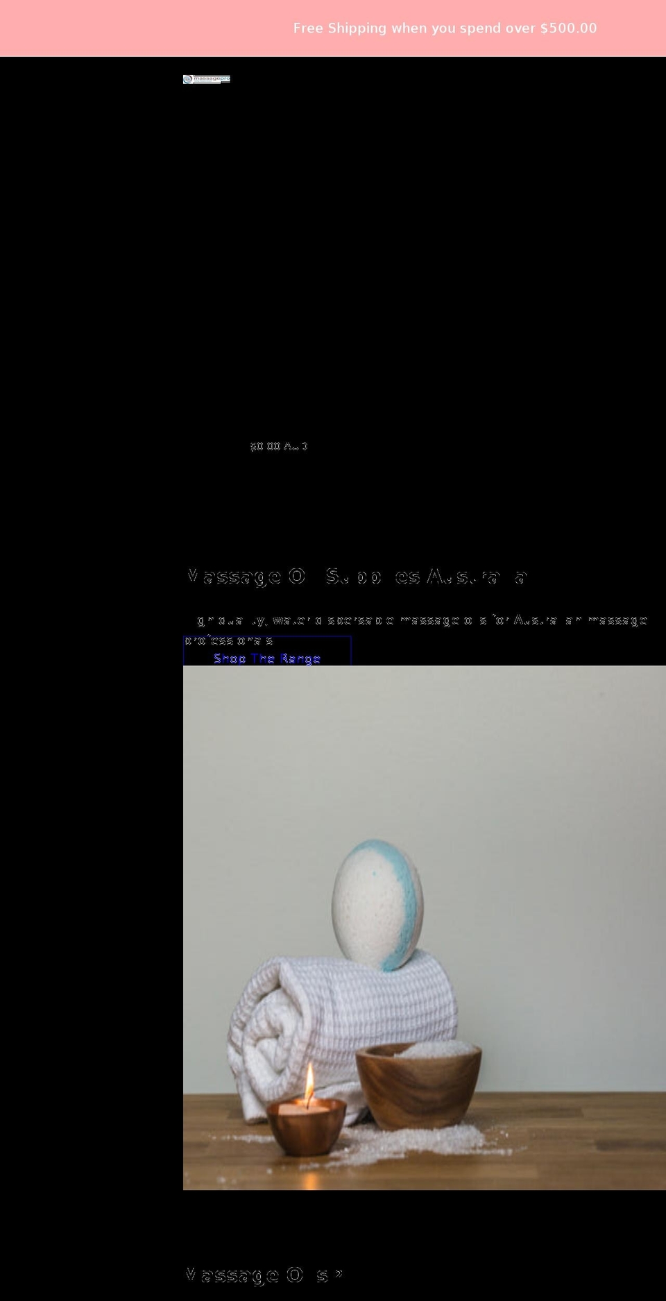 massagepro.com.au shopify website screenshot