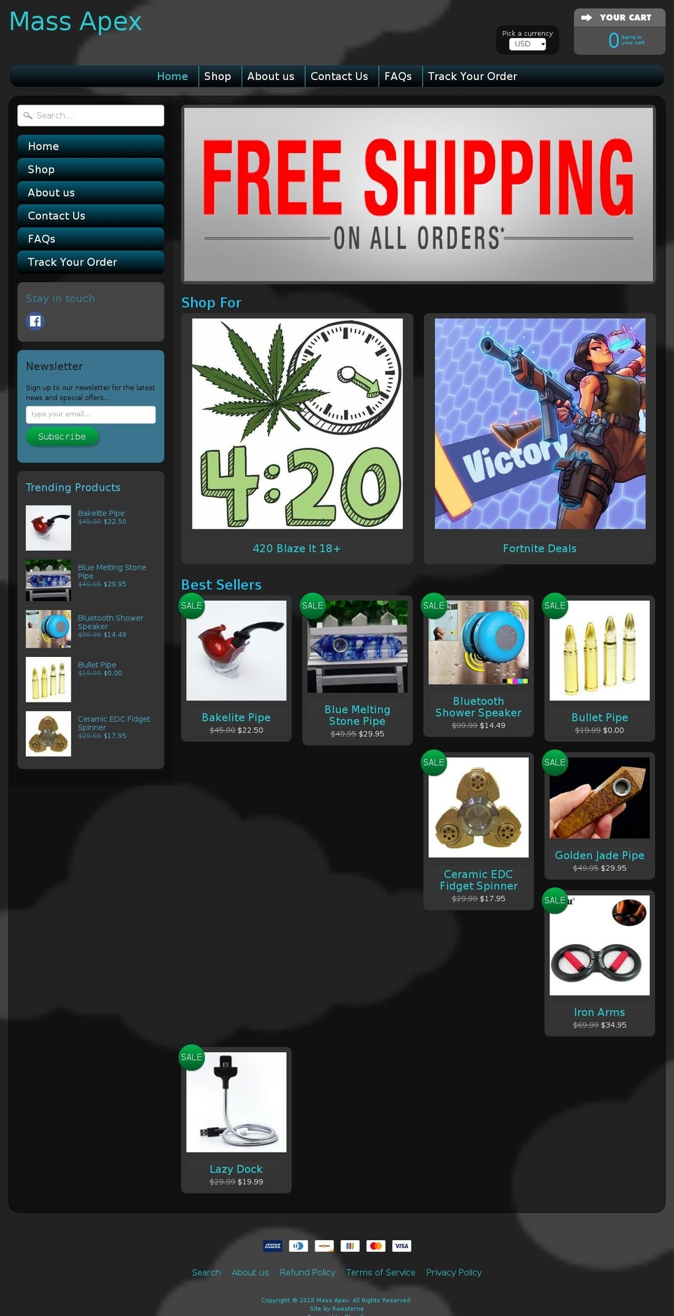 massapex.com shopify website screenshot