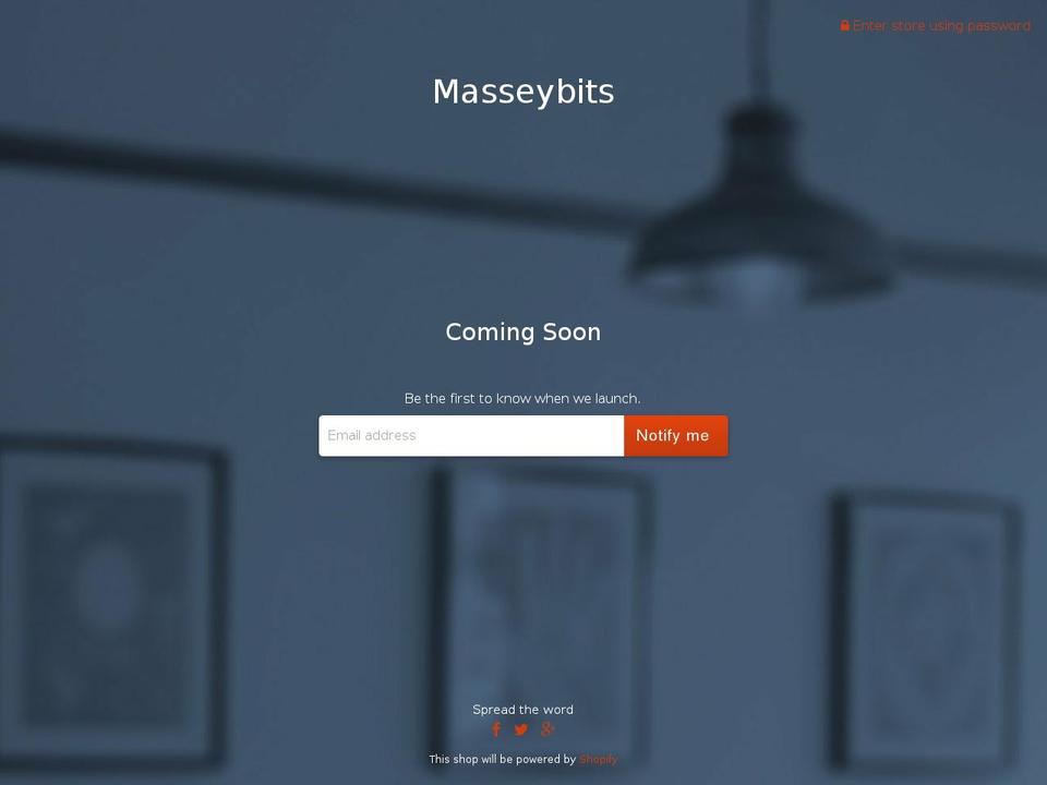 masseybits.com — Shopify storefront screenshot