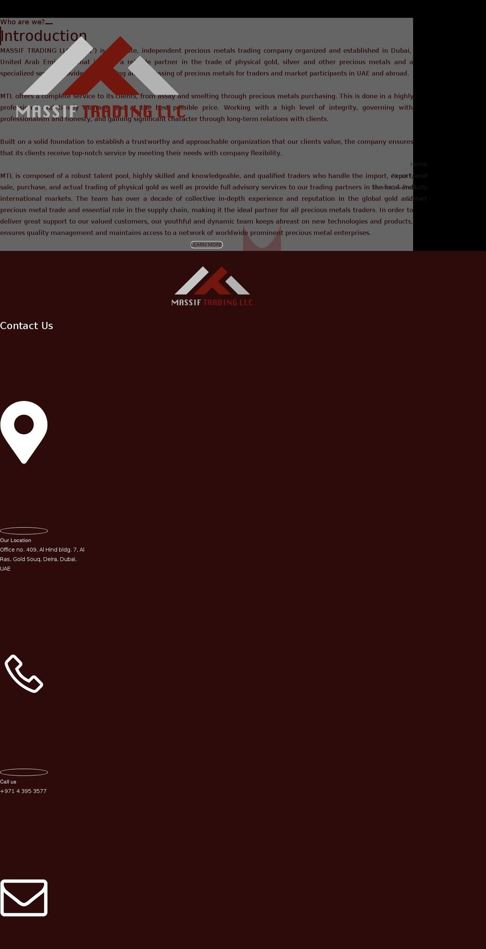 massiftrading.com — Shopify storefront screenshot