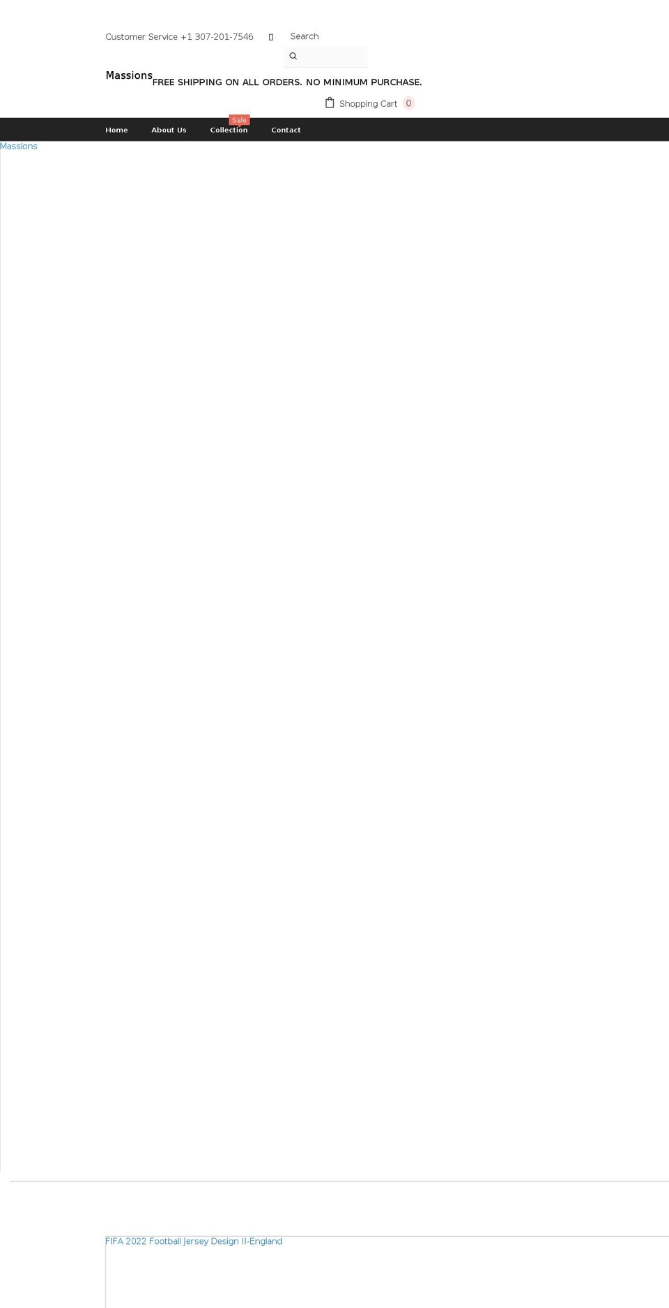massions.com shopify website screenshot