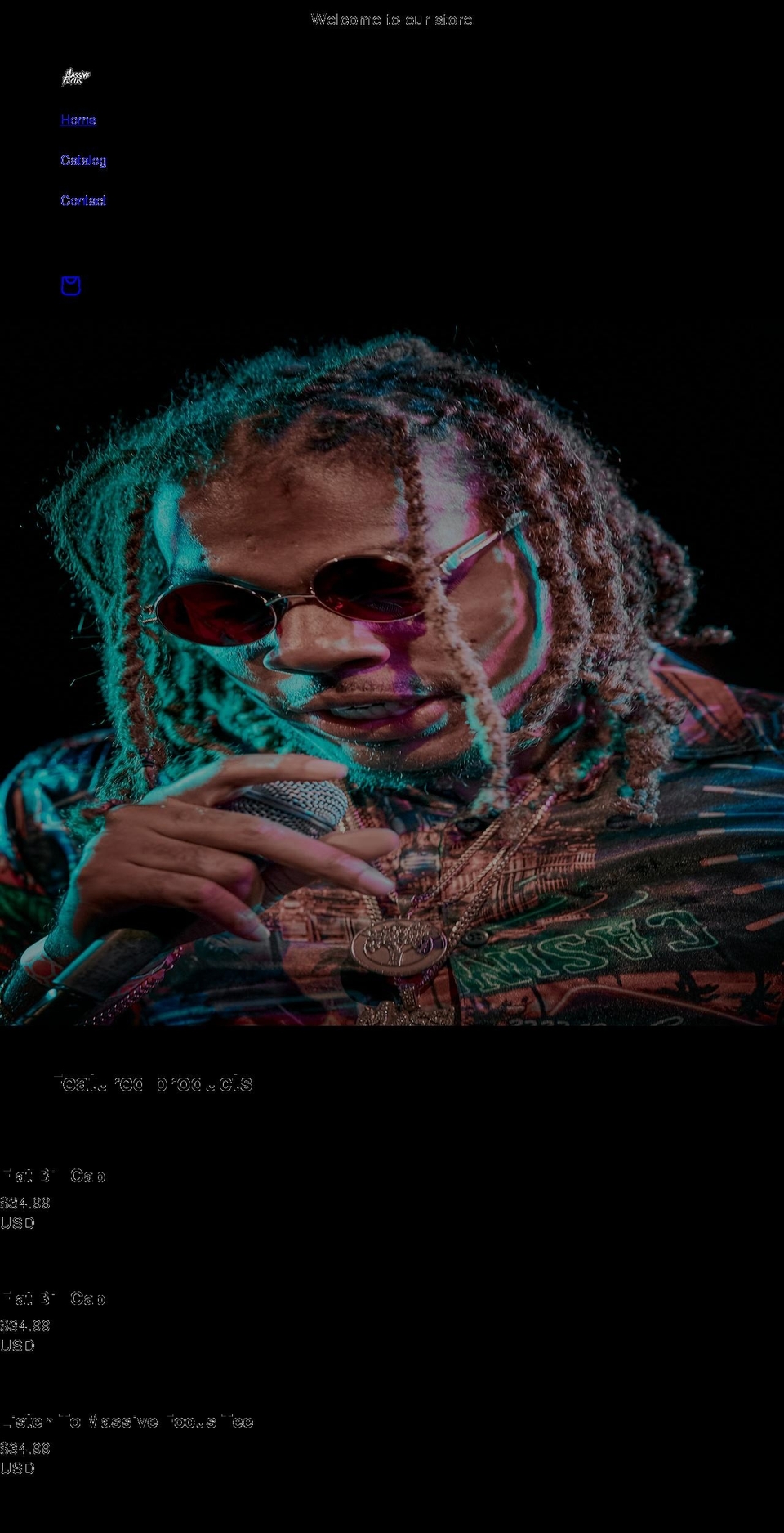 massivefocusmusic.com shopify website screenshot