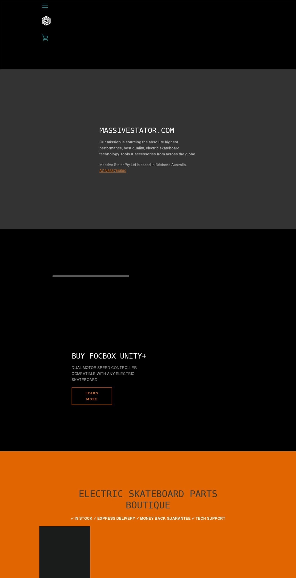 massivestator.com shopify website screenshot