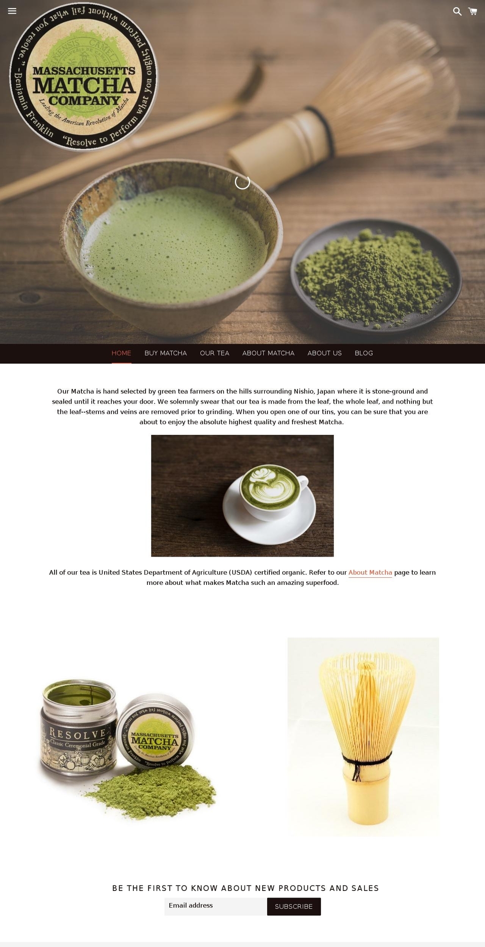 massmatcha.com — Shopify storefront screenshot