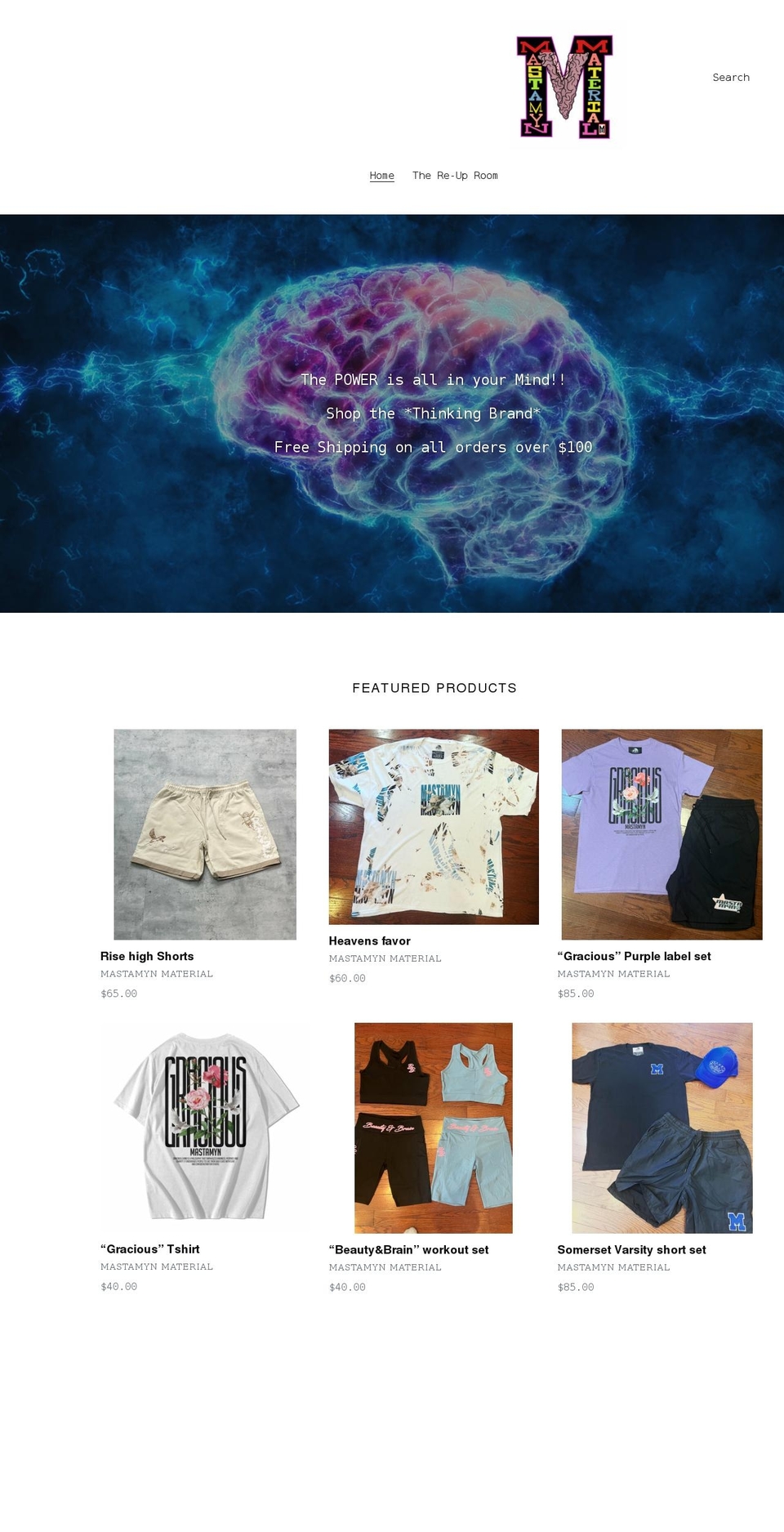 mastamyn.com shopify website screenshot