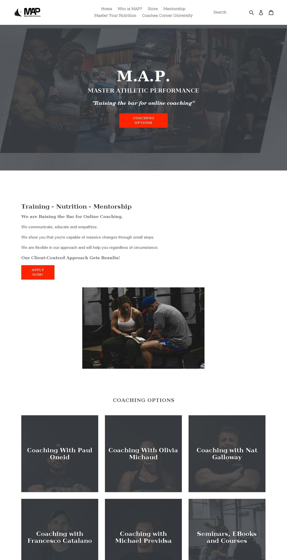 master-athletic-performance.myshopify.com shopify website screenshot