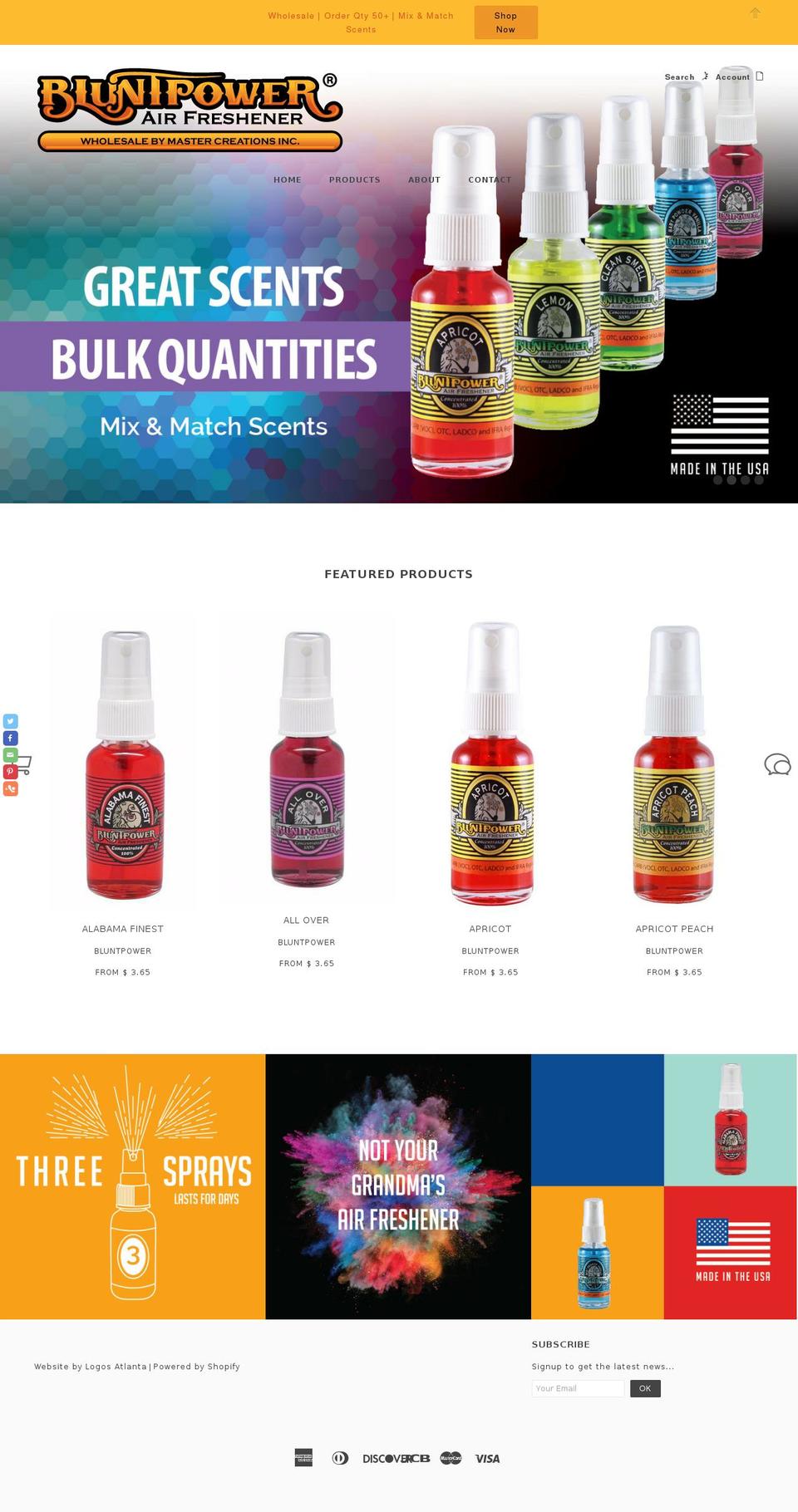 mastercreationaf.com shopify website screenshot