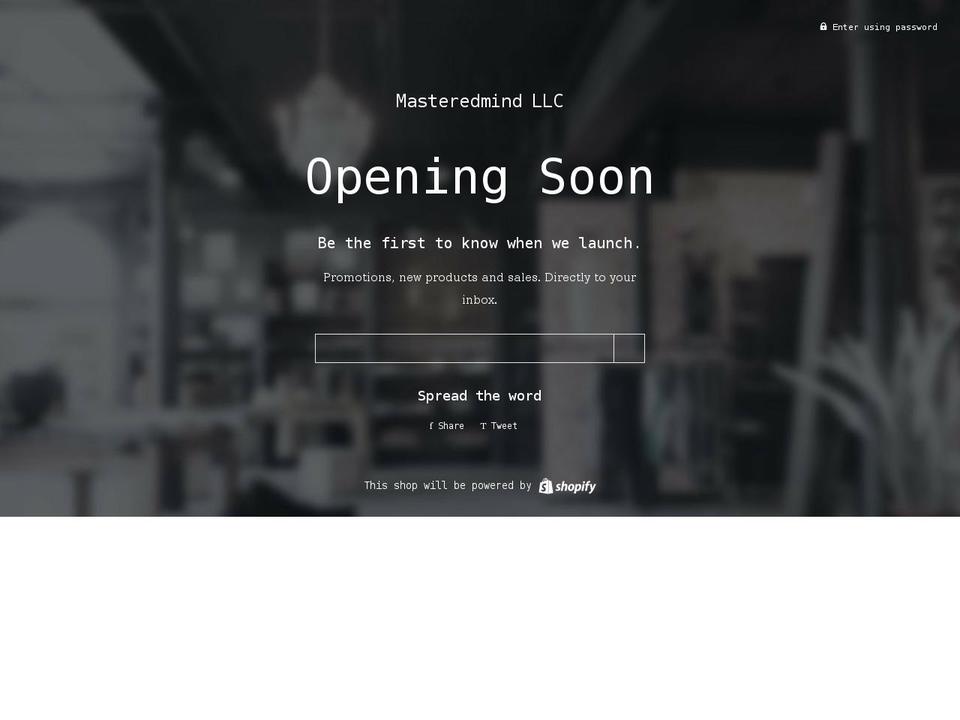 masteredmind.org shopify website screenshot