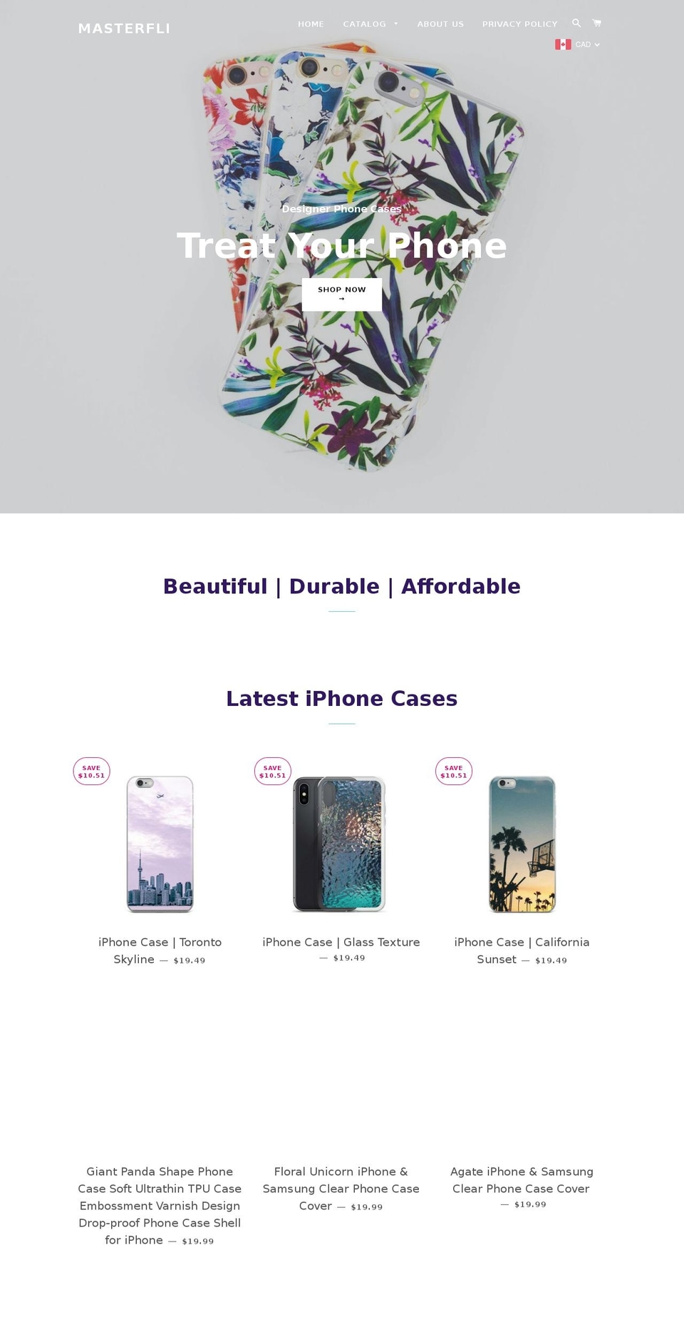 masterfli.com — Shopify storefront screenshot