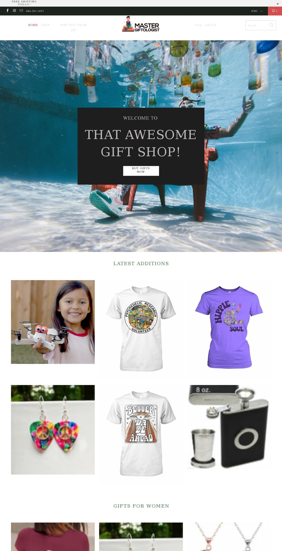 mastergiftologist.com shopify website screenshot