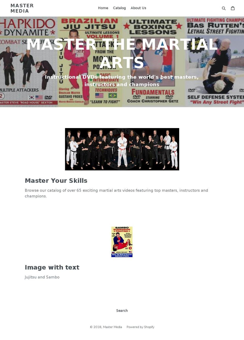 mastermediavideo.com — Shopify storefront screenshot