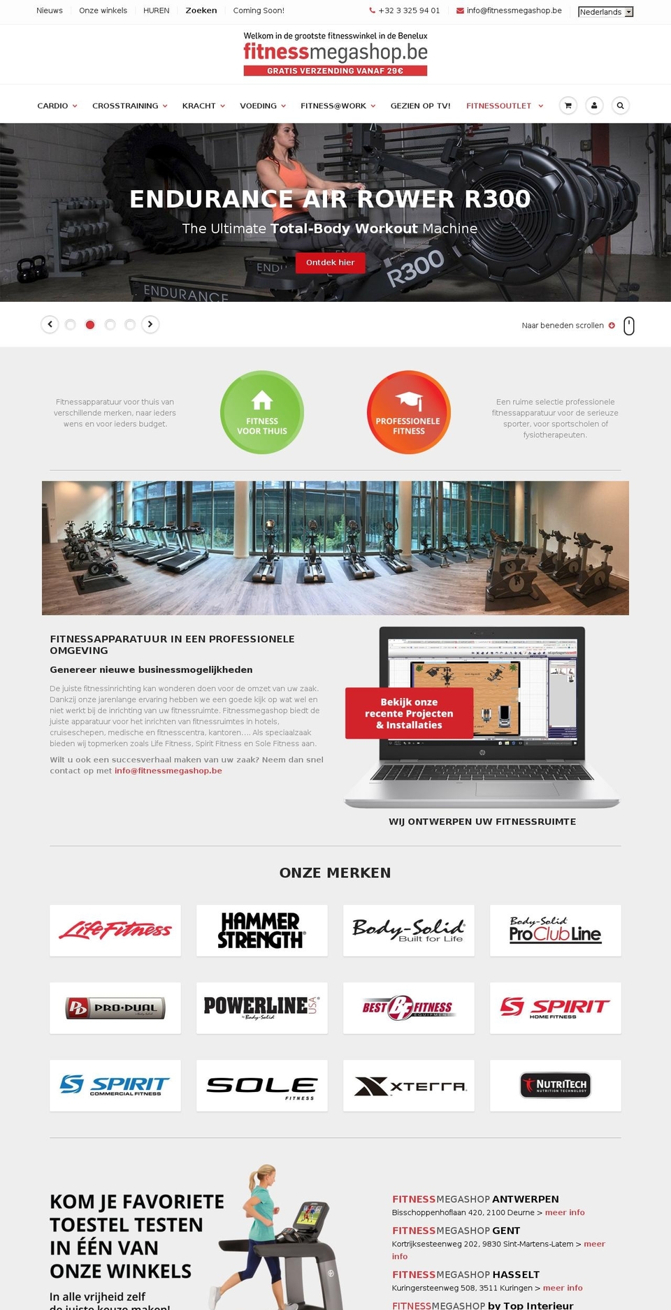 Bestfitness.be - Showtime Shopify theme site example mastersinhomefitness.be