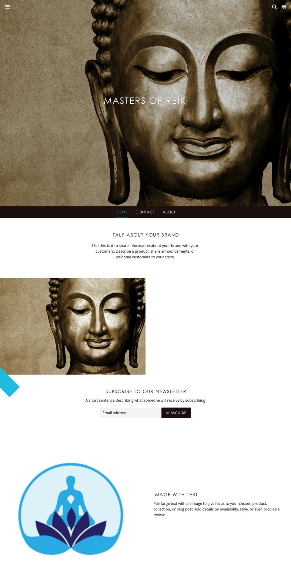 mastersofreiki.com — Shopify storefront screenshot