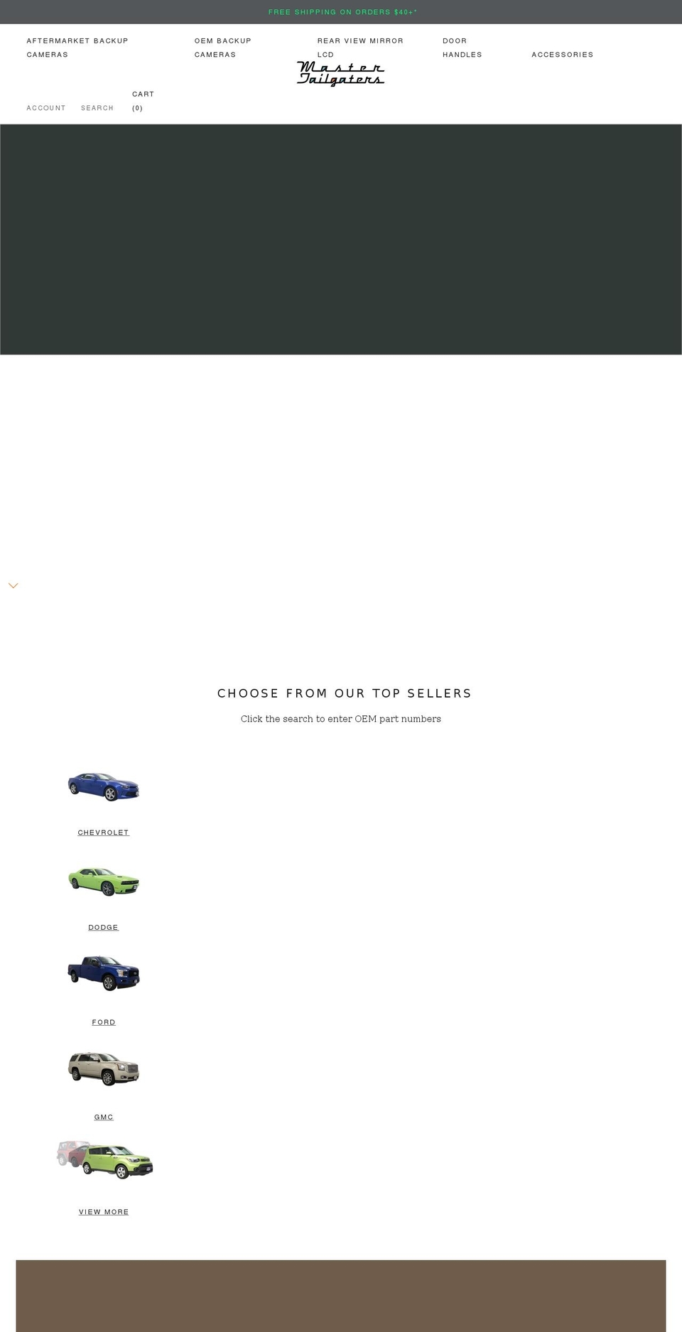 mastertailgater.com — Shopify storefront screenshot