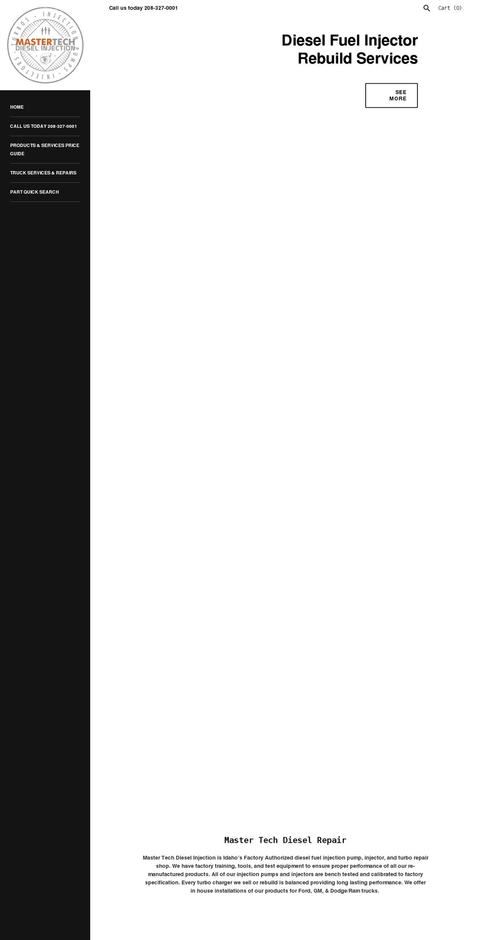 mastertechdieselinc.com — Shopify storefront screenshot