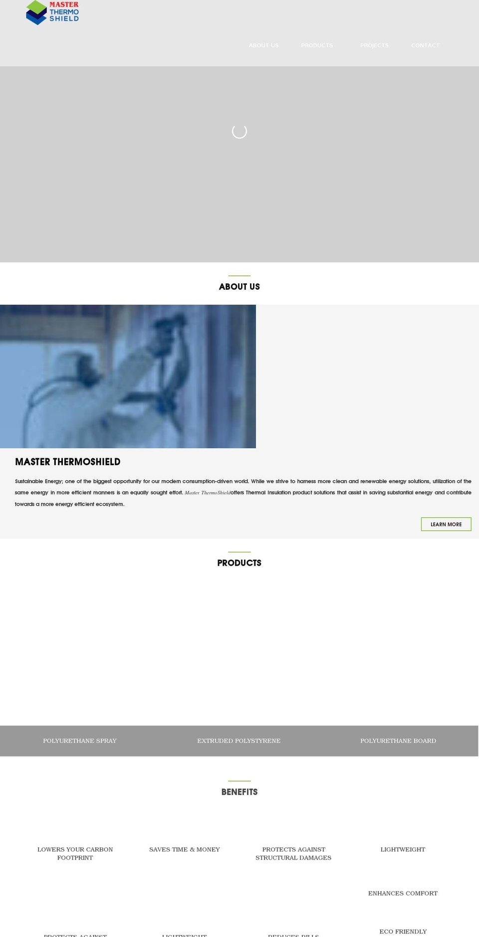 masterthermoshield.com shopify website screenshot