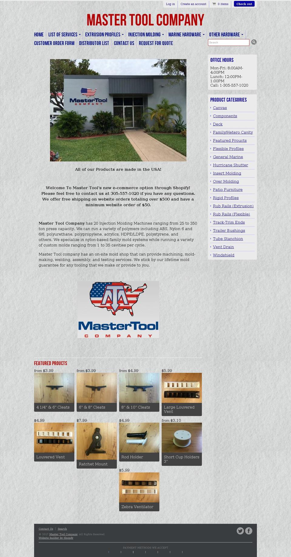 mastertoolusa.com shopify website screenshot