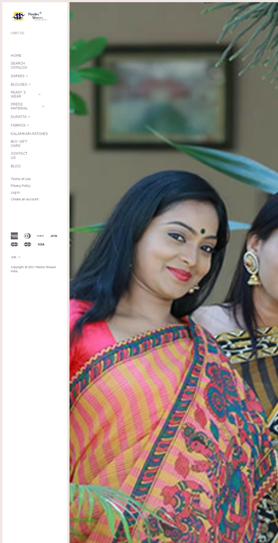 masterweaverindia.com shopify website screenshot