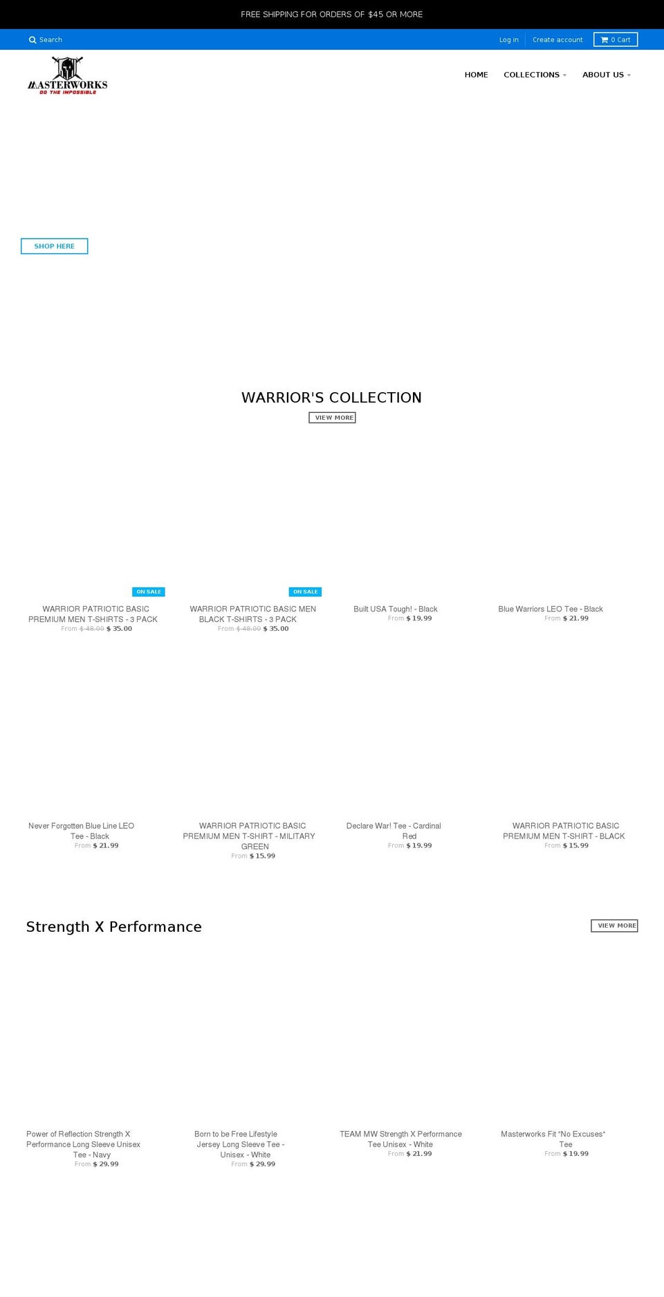 masterworksco.com shopify website screenshot