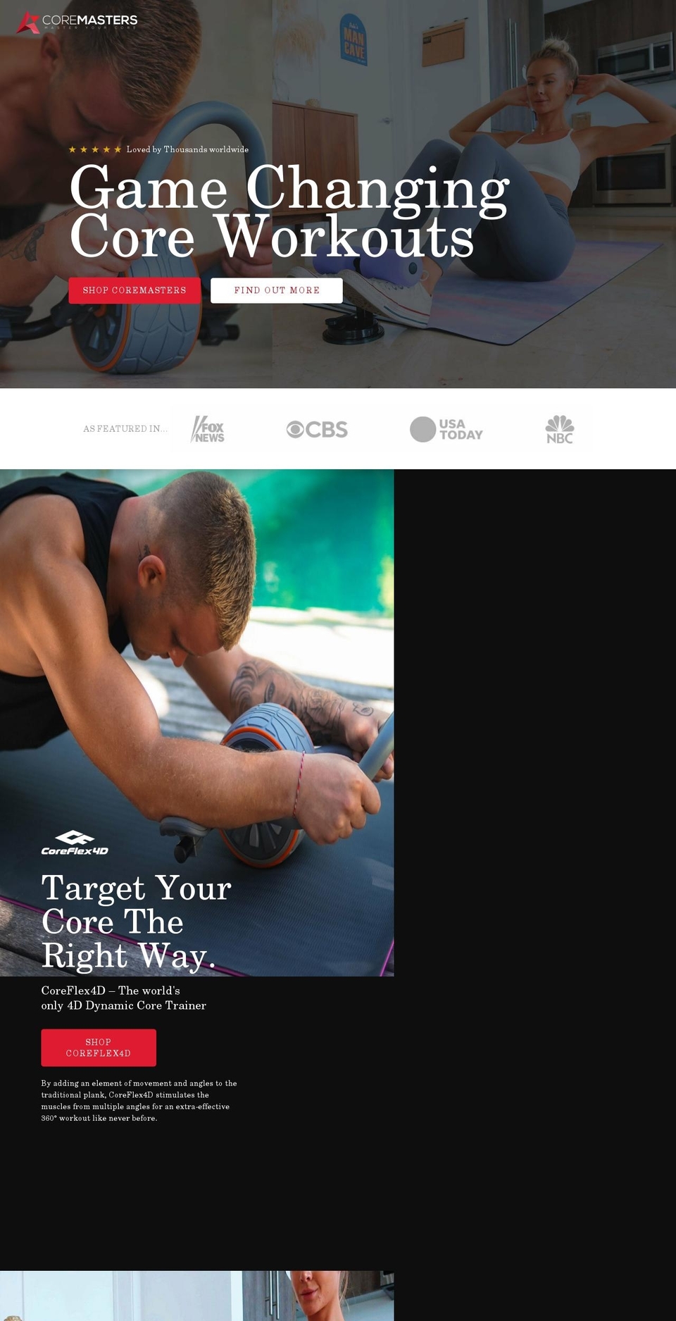 masteryourcore.com shopify website screenshot