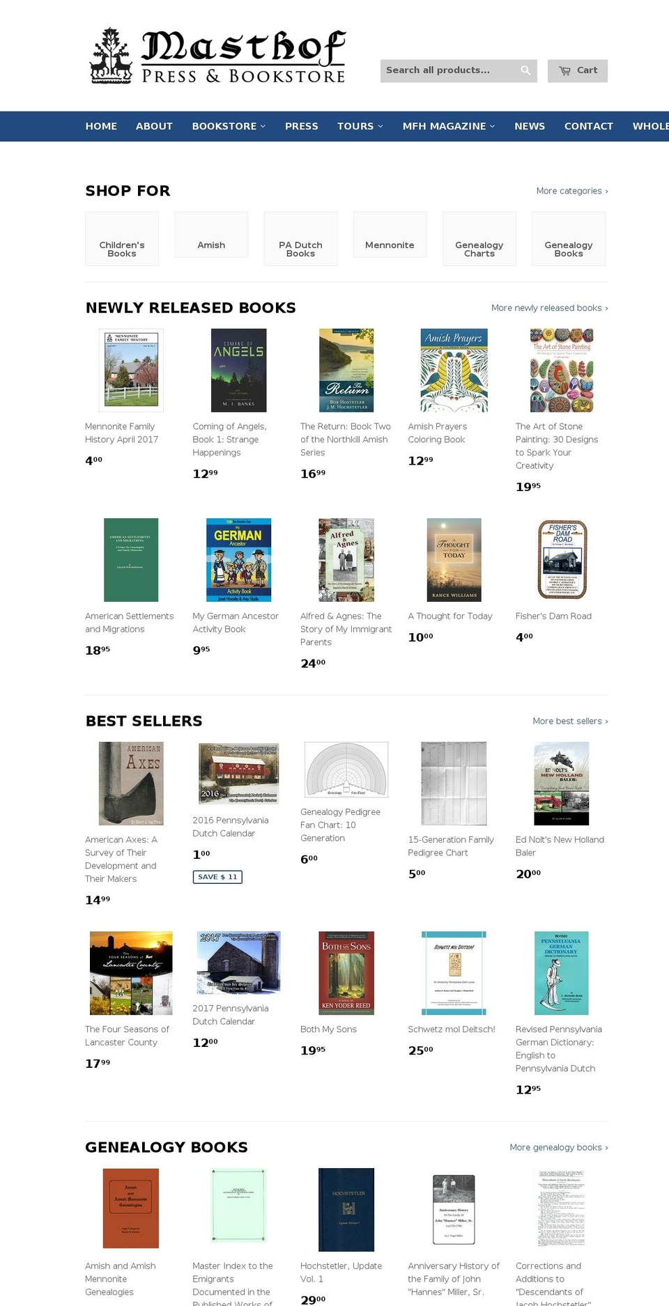 masthof.com shopify website screenshot