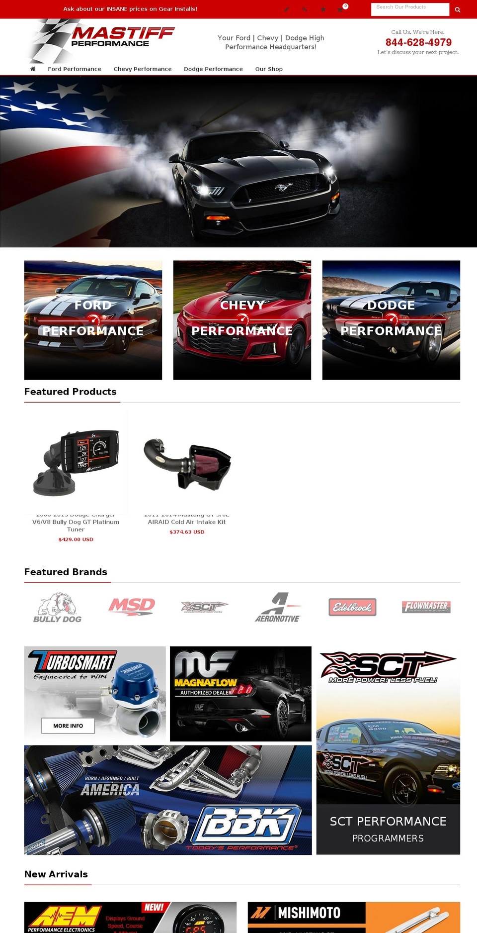 mastiffracing.com shopify website screenshot