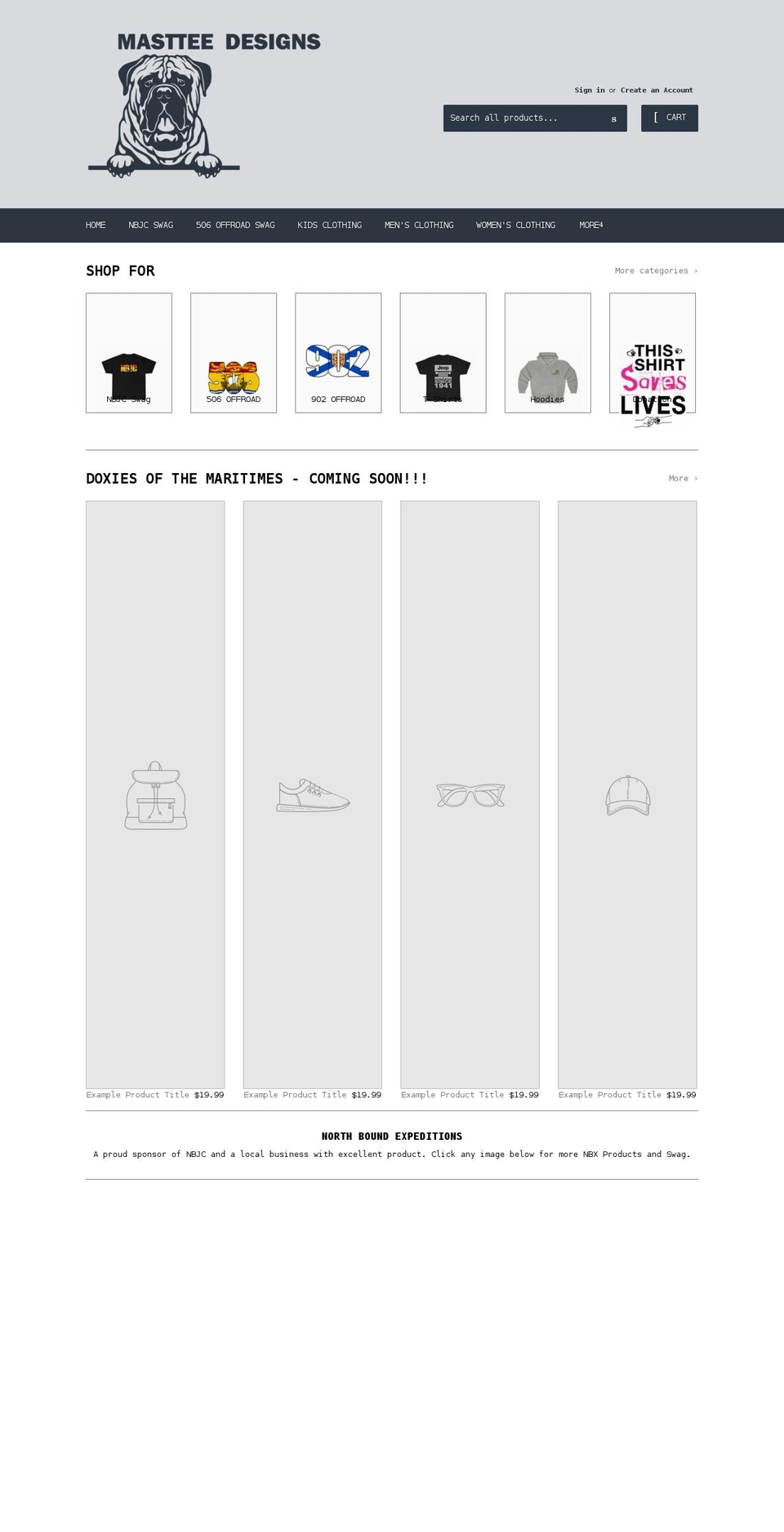 masttee.com shopify website screenshot
