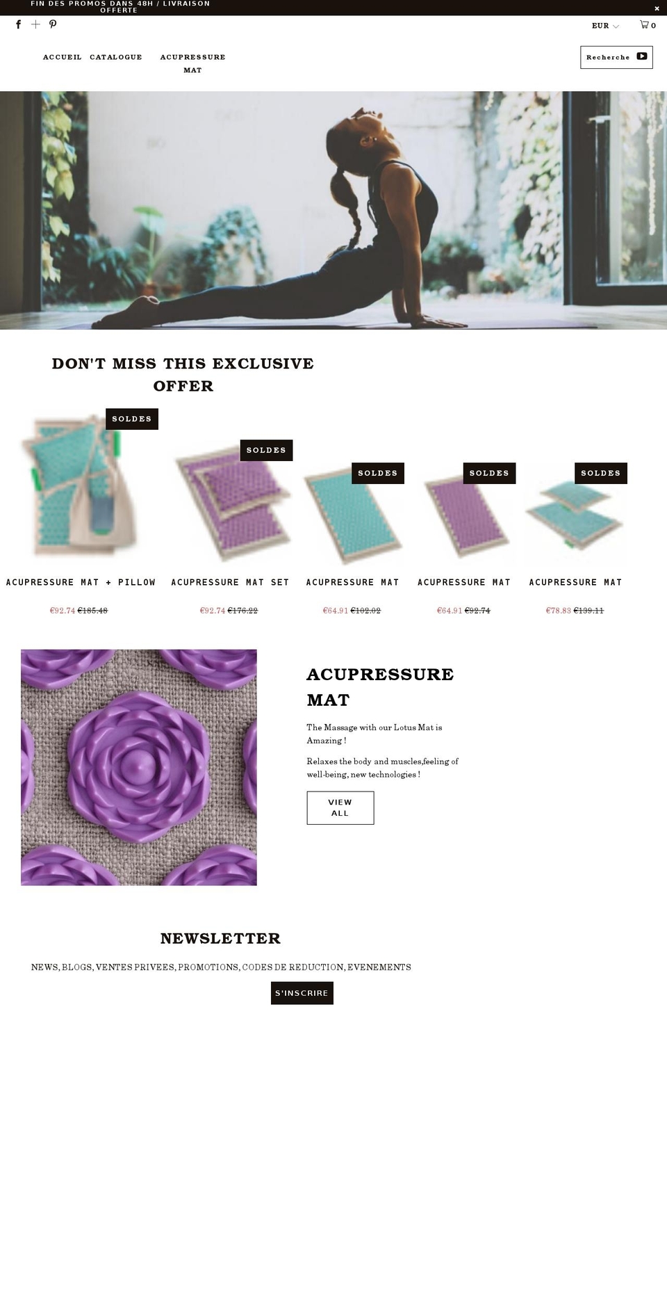 mat-lotus.com shopify website screenshot