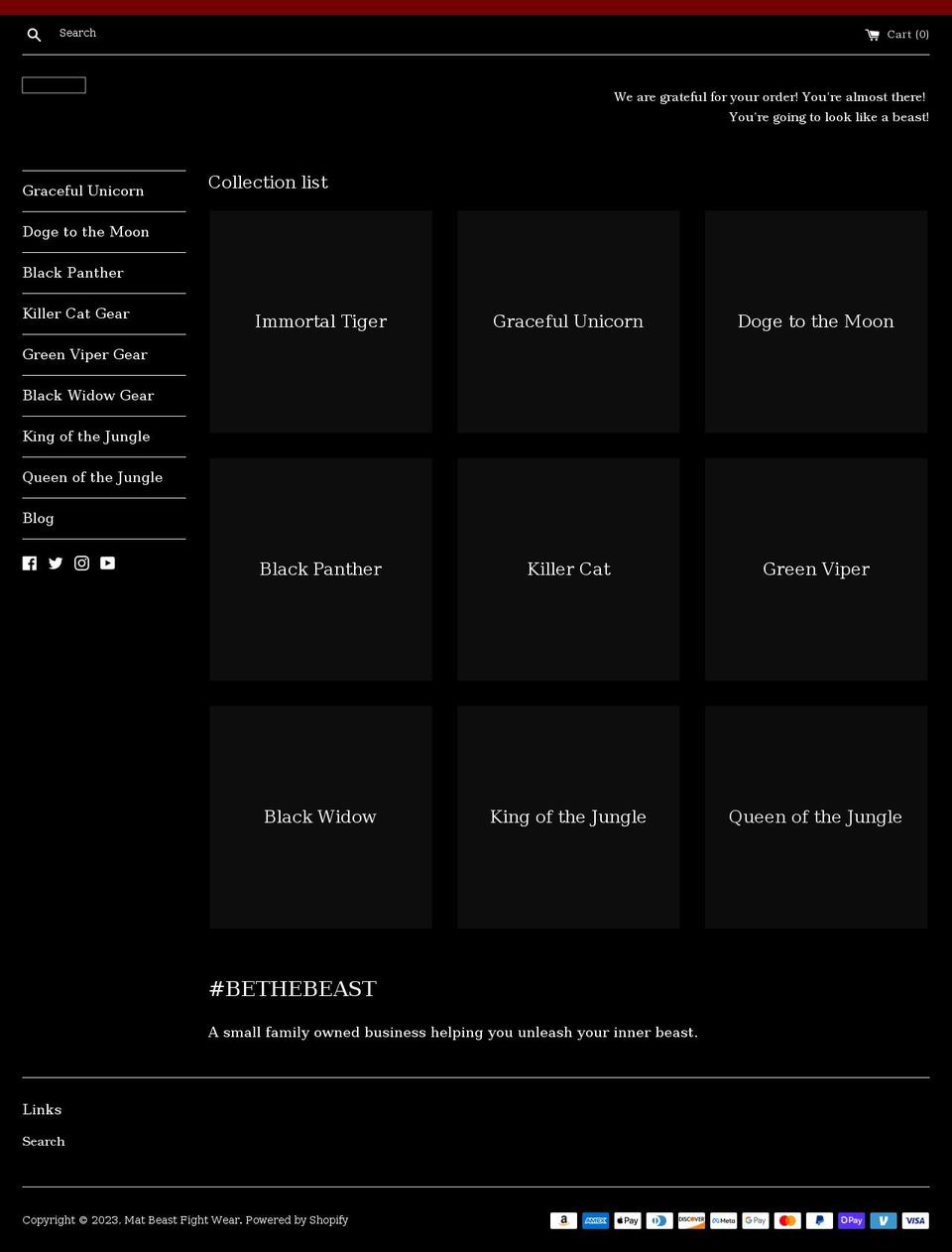 matbeast.shop shopify website screenshot