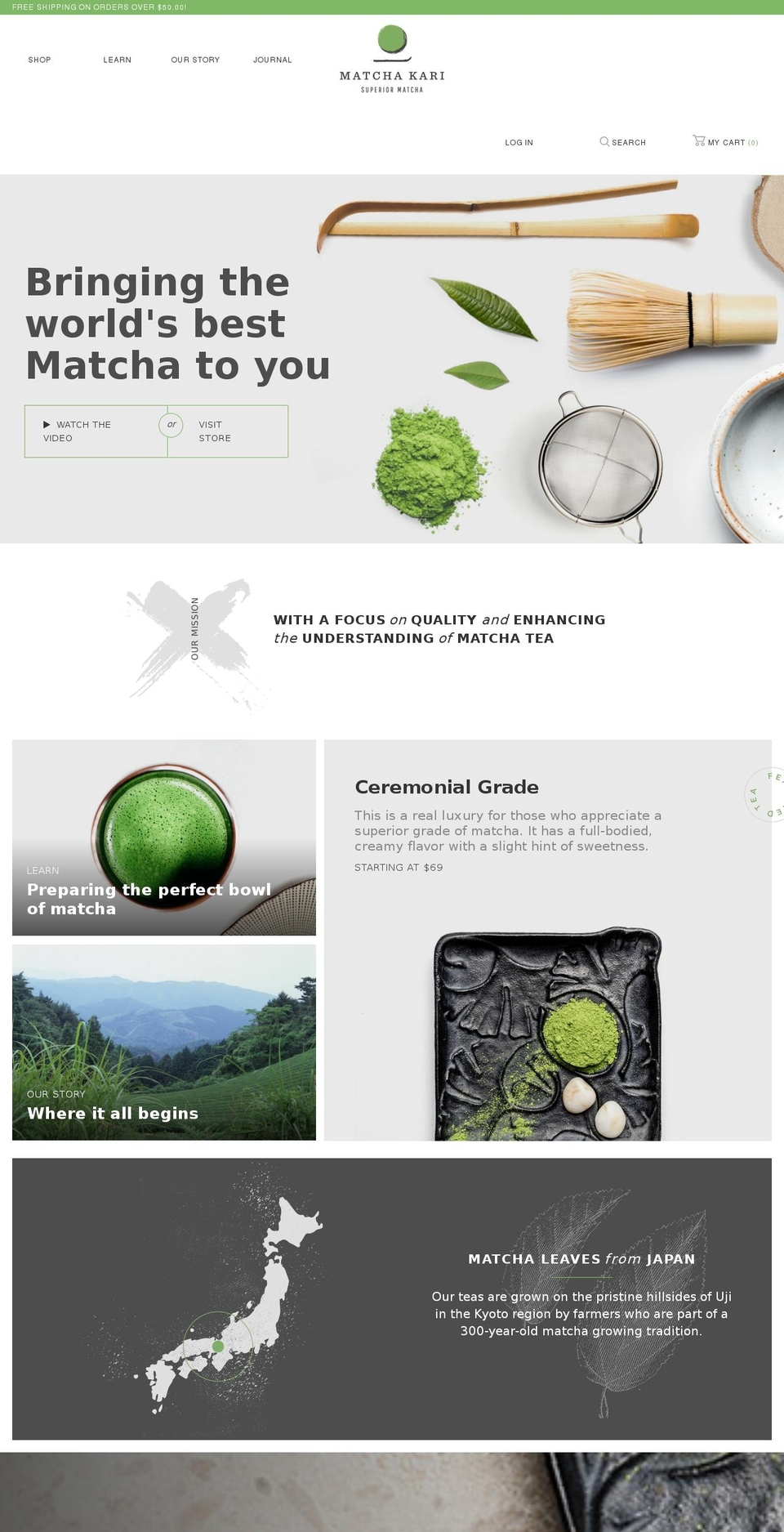 matcha.com shopify website screenshot