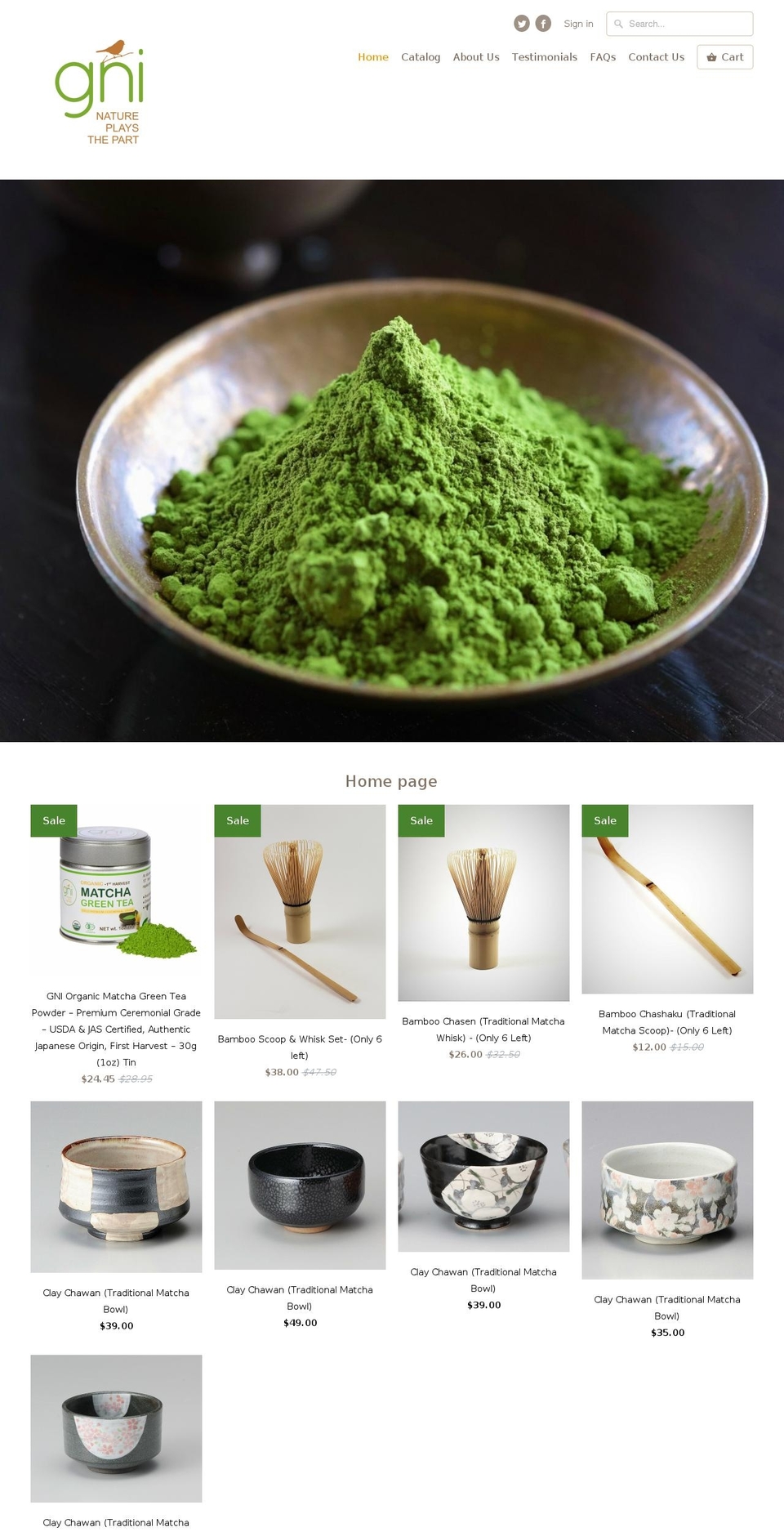 matchafinest.com shopify website screenshot